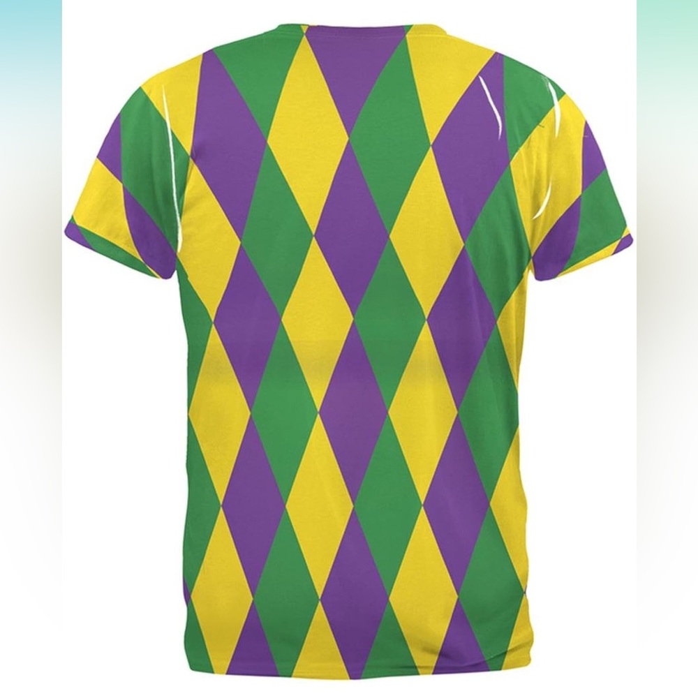 Old Glory Mardi Gras Jester Adult T-shirt, SZ: XL, NWOT - Picture 4 of 4